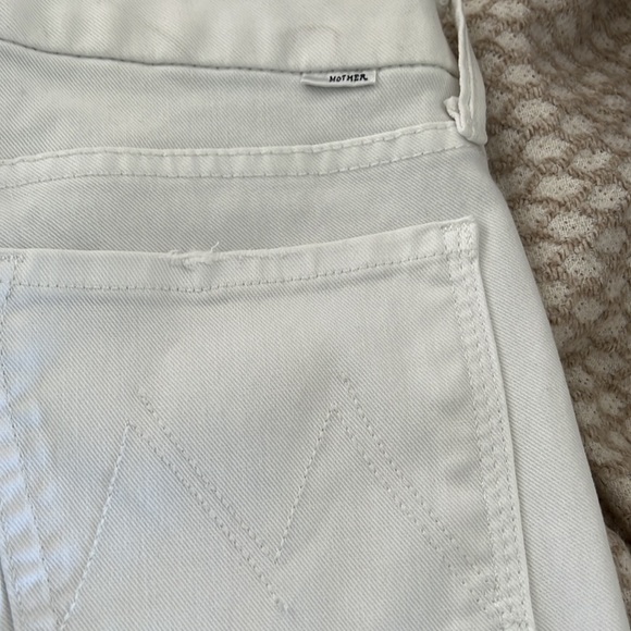 MOTHER a looker crop white jeans 26 - Picture 3 of 4